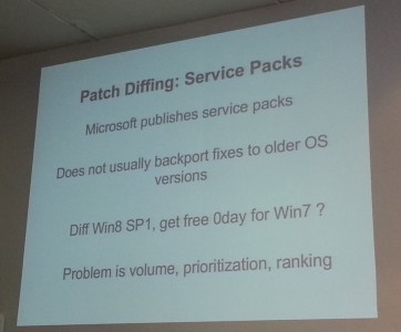 Diffing Service Packs